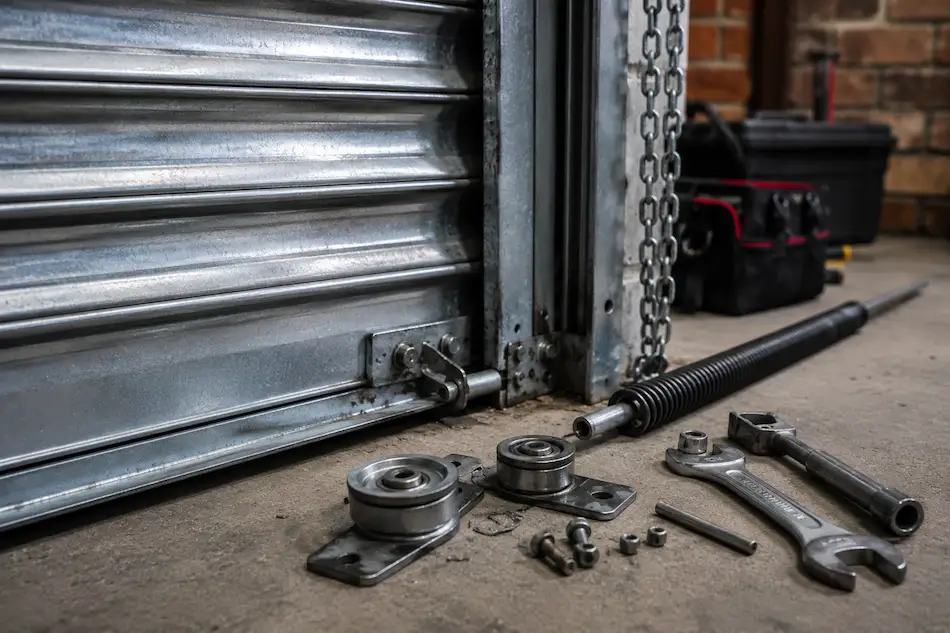Roller shutter door components